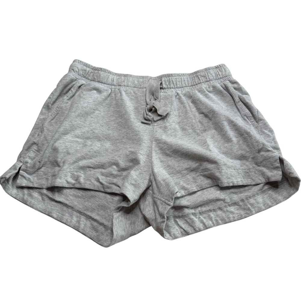 RIPE Maternity Lounge Shorts Heather Gray Organic Cotton Women's Size Small